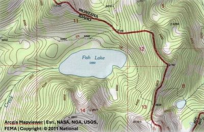 Fish Lake Topo