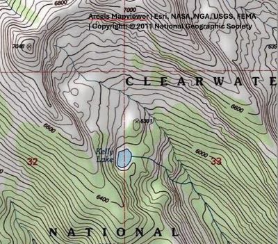Kelly Lake Topo