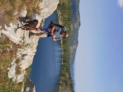 Skye & I Above Leo Lake