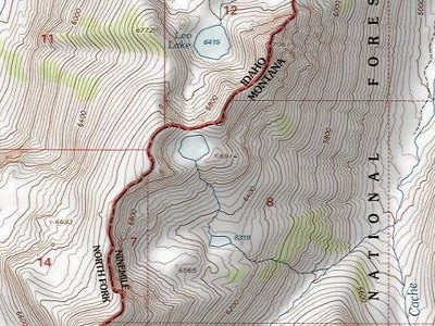 North Cache Lake Topo