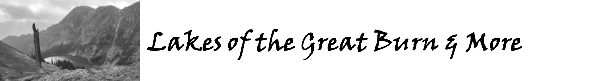 Lakes of the Great Burn