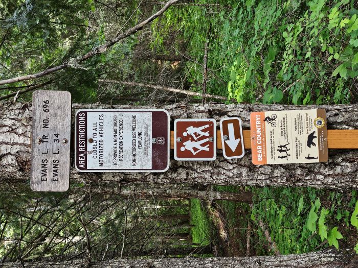 Evans Lake Trailhead
