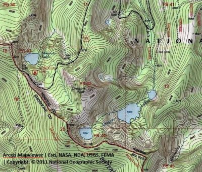 Oregon Lakes Topo