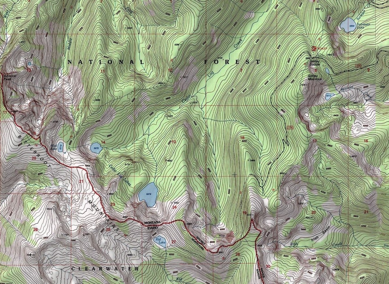 Fish to Schley Topo Map S