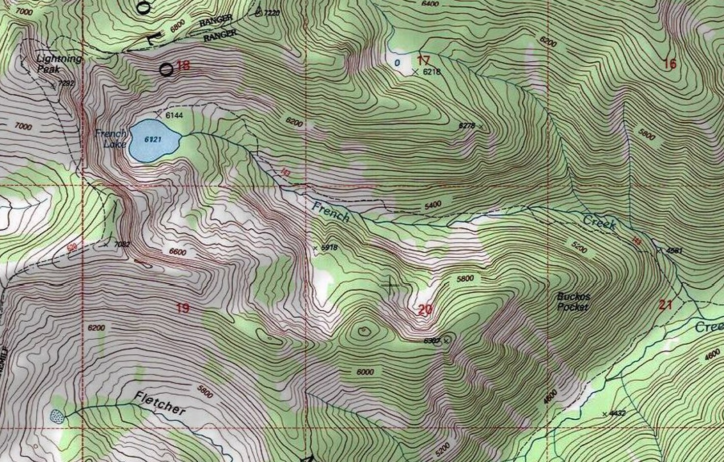 French Lake Topo