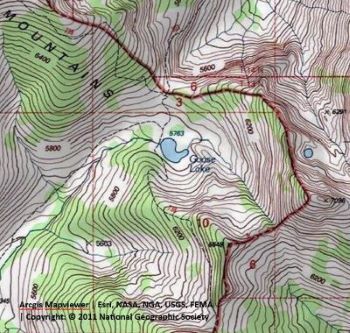 Goose Lake Topo