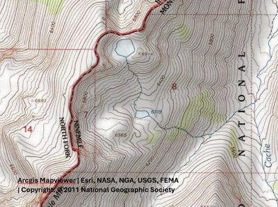 Middle Cache Lake Topo