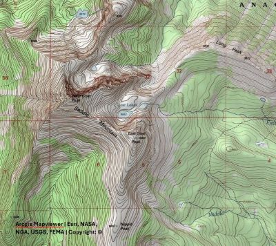 Lost Lakes Topo