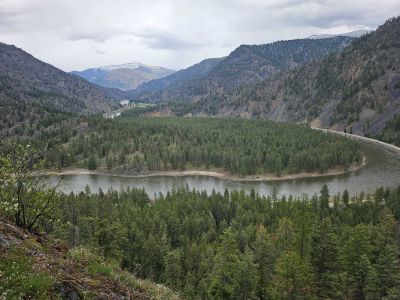Looking North towards Quinn's Hot Springs
