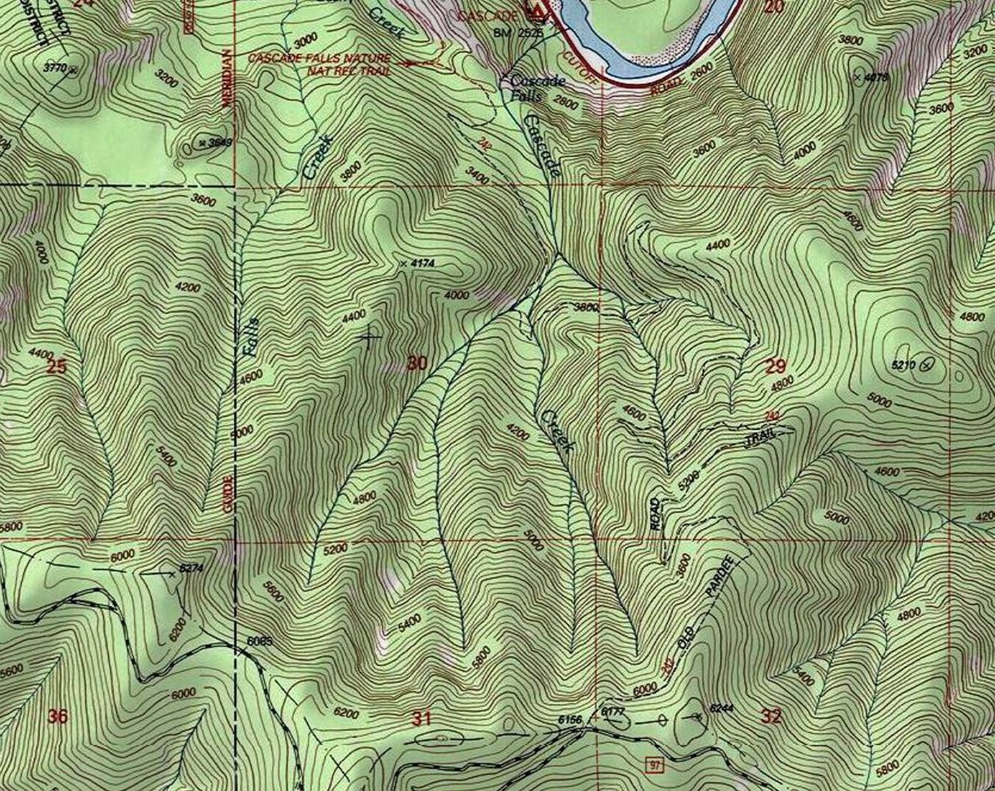 Cascade Creek Trail Topo2