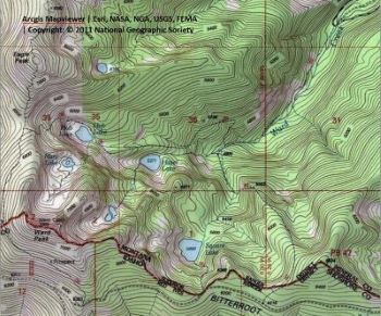 Hazel Lake Topo