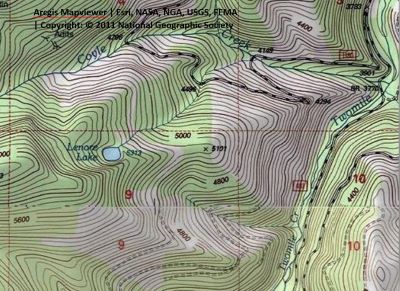 Lenore Lake Topo