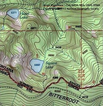 Square Lake Topo