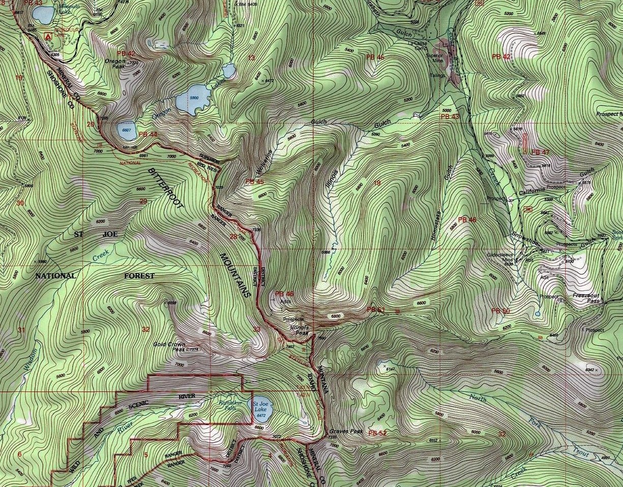 Illinois Peak Topo