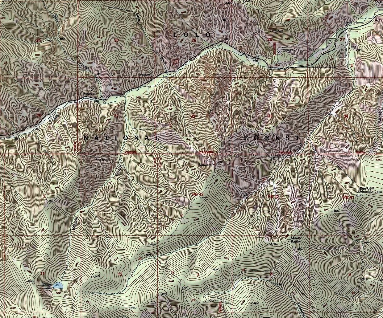 Wilson Lake Topo