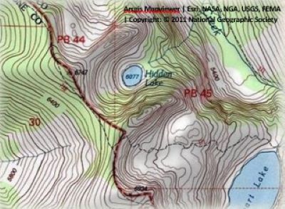 Hidden Lake Topo